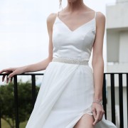 PASEK do sukienki tuniki Cyrkonie ślub wesele