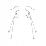 Fraise kolczyki Star srebrne S925 wiszące gwiazdki