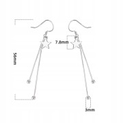 Fraise kolczyki Star srebrne S925 wiszące gwiazdki