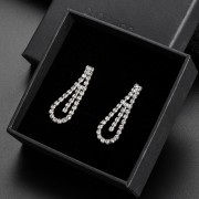 Zestaw srebrny delikatna kolia z cyrkoniami