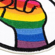 NAPRASOWANKA Termo Naszywka Ręka miłość tęcza Love