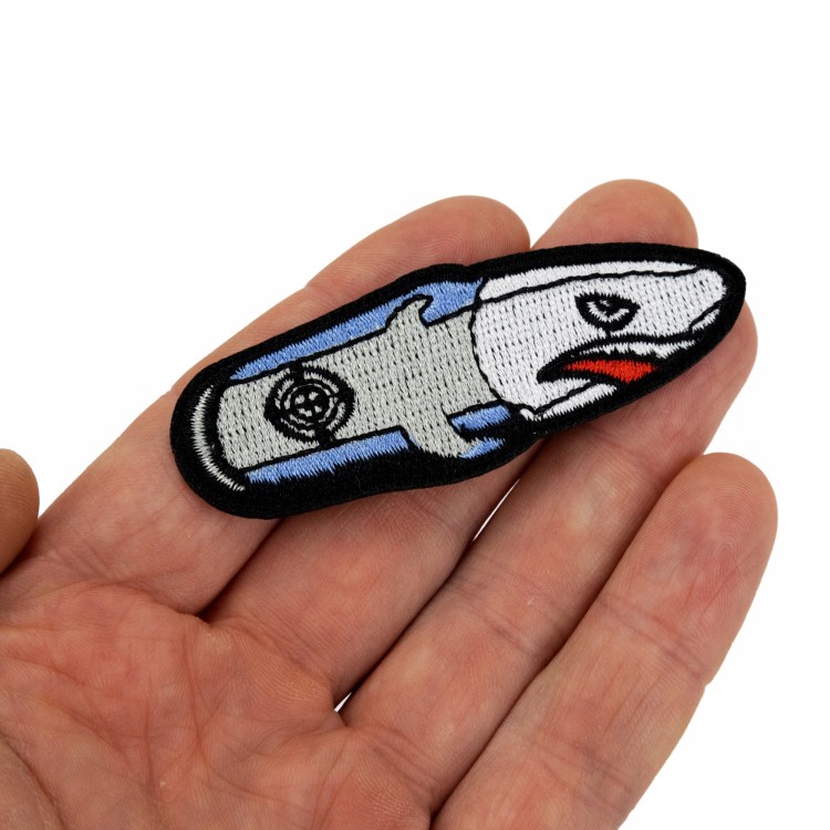 NAPRASOWANKA Termo Naszywka Rekin Pocisk Nabój