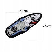 NAPRASOWANKA Termo Naszywka Rekin Pocisk Nabój