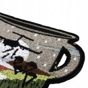 NAPRASOWANKA Termo Naszywka Kubek Samolot desant