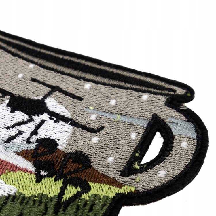 NAPRASOWANKA Termo Naszywka Kubek Samolot desant