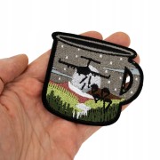 NAPRASOWANKA Termo Naszywka Kubek Samolot desant