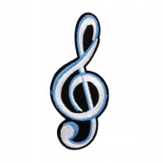NAPRASOWANKA Termo Naszywka Klucz wiolinowy muzyka