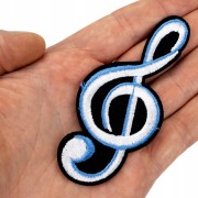 NAPRASOWANKA Termo Naszywka Klucz wiolinowy muzyka