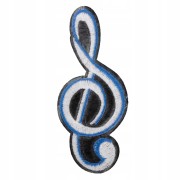 NAPRASOWANKA Termo Naszywka Klucz wiolinowy muzyka