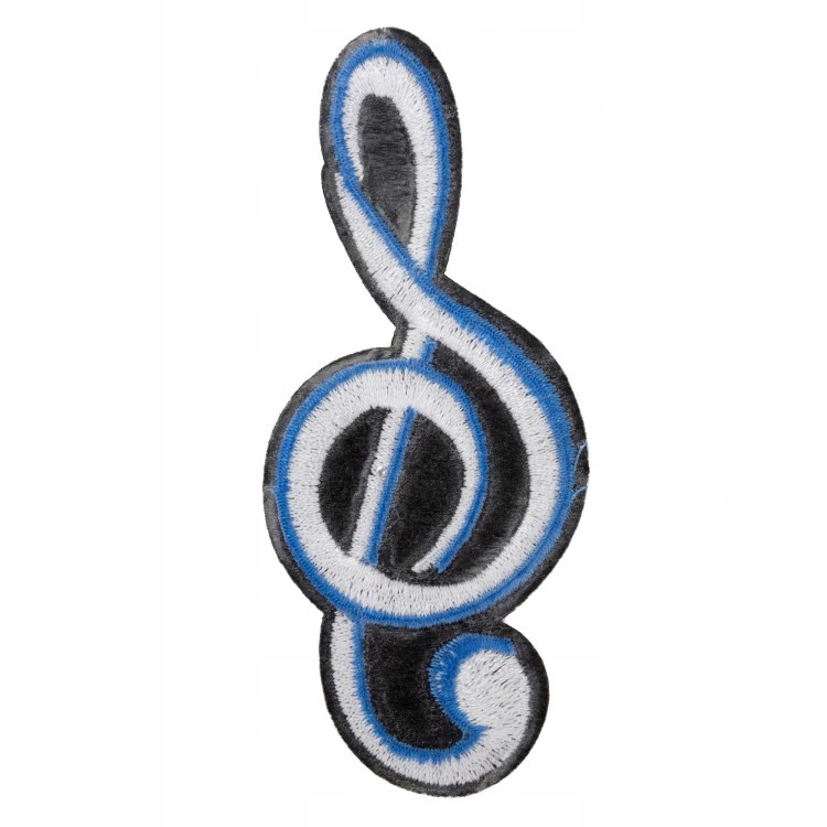 NAPRASOWANKA Termo Naszywka Klucz wiolinowy muzyka