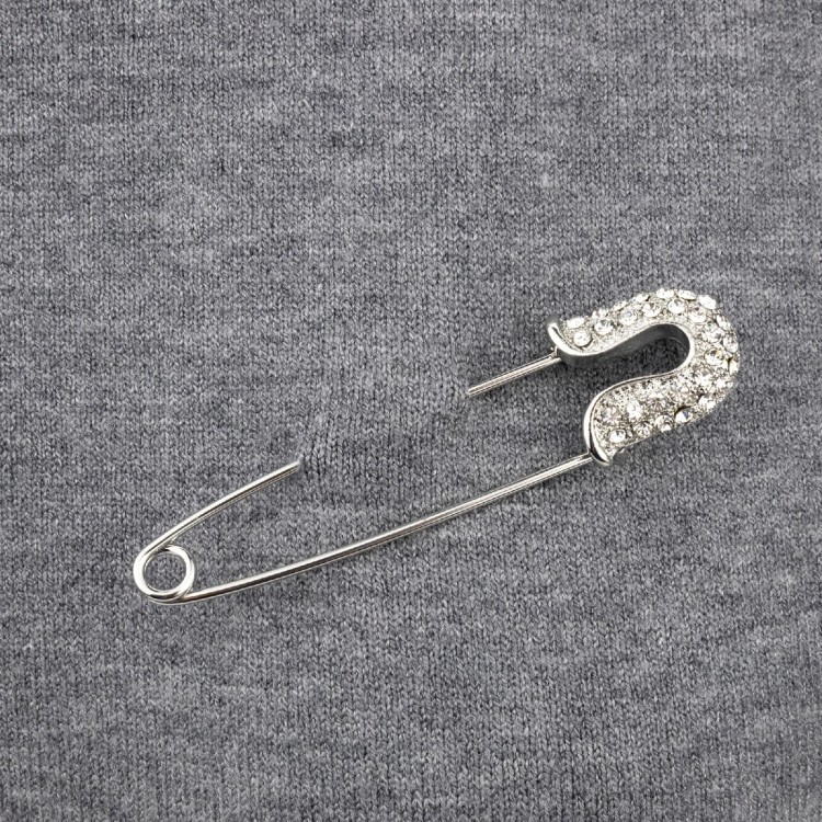 PINETS Broszka klasyczna agrafka z cyrkoniami