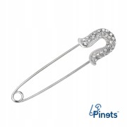 PINETS Broszka klasyczna agrafka z cyrkoniami