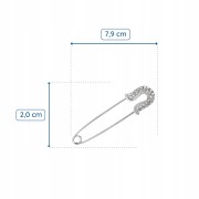 PINETS Broszka klasyczna agrafka z cyrkoniami