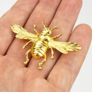 PINETS Broszka dla kobiety złota pszczoła owad