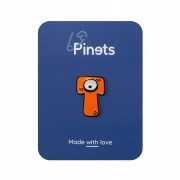 PINETS Przypinka Litera T Własny Napis Font Logo