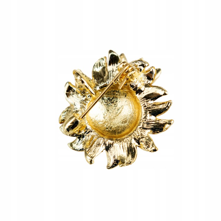 PINETS Słonecznik z pszczołą ZAWIESZKA broszka
