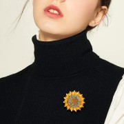 PINETS Słonecznik ZAWIESZKA broszka na prezent