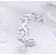 Fraise komplet srebrnej biżuterii Łapki Ślady S925