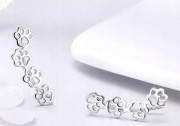 Fraise komplet srebrnej biżuterii Łapki Ślady S925