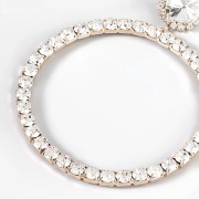 Kolczyki koła z cyrkoniami złote duże