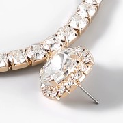 Kolczyki koła z cyrkoniami złote duże