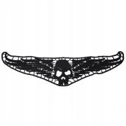 Naszywka czarny kołnierz Czacha haftowany 32 cm