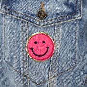 Zestaw 7 szt naprasowanki emotikony uśmiech buźka