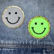 Zestaw 7 szt naprasowanki emotikony uśmiech buźka