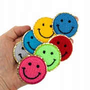 Zestaw 7 szt naprasowanki emotikony uśmiech buźka