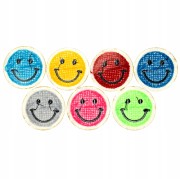 Zestaw 7 szt naprasowanki emotikony uśmiech buźka
