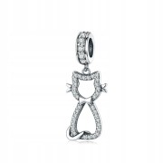Fraise Charms srebro S925 kotek z cyrkoniami