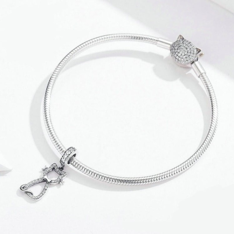 Fraise Charms srebro S925 kotek z cyrkoniami