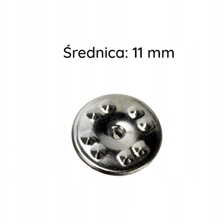 PINETS Zapinka do przypinki czarna Motylek 5 szt.