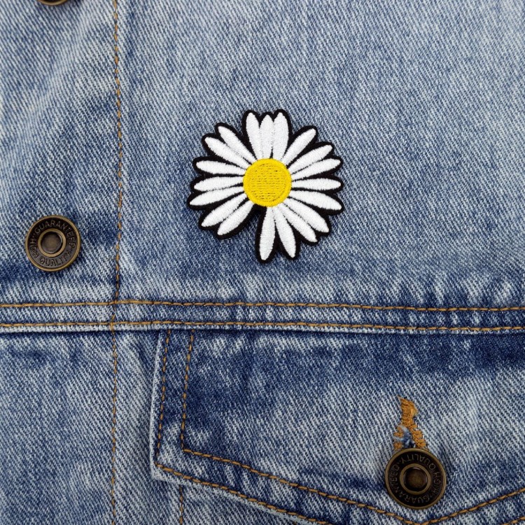 NAPRASOWANKA Termo Naszywka Stokrotka kwiatek