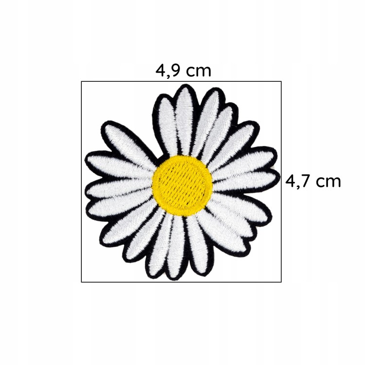 NAPRASOWANKA Termo Naszywka Stokrotka kwiatek
