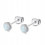 Fraise kolczyki srebro S925 kamień Opal