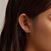 Fraise kolczyki Pszczółki Srebro S925 z cyrkoniami