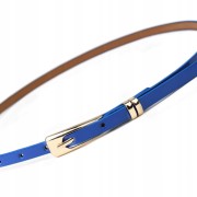 Pasek do spodni sukienki wąski niebieski