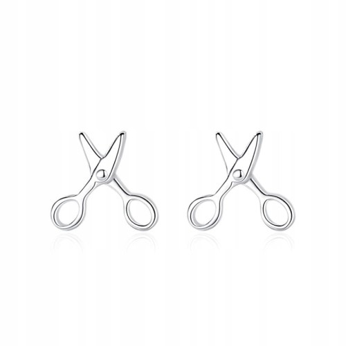 Fraise kolczyki srebrne S925 nożyczki