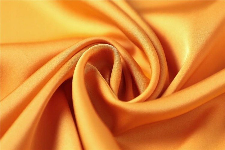 Apaszka chusta na szyję włosy musztardowa satynowa