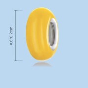 Fraise Charms srebro S925 okrągły niebieski Happy