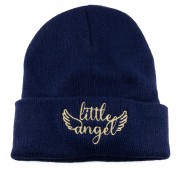 Little Angel Czapka zimowa granatowa Beanie