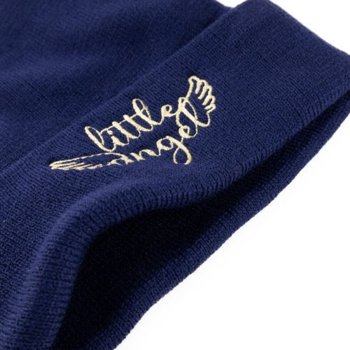Little Angel Czapka zimowa granatowa Beanie
