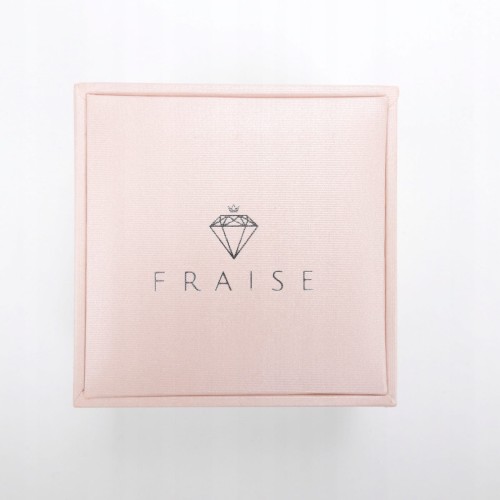 Fraise kolczyki srebro 925 Serca Cyrkonie zielone