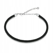 Fraise bransoletka sznurkowa ze srebrem 925 charms