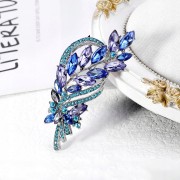 PINETS srebrny kłos pszenicy cyrkonie broszka