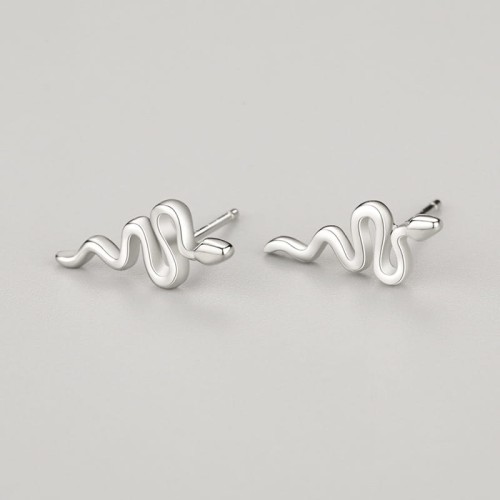 Fraise kolczyki srebrne S925 wąż żmija