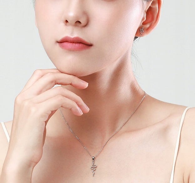 Fraise naszyjnik wąż żmija srebro S925