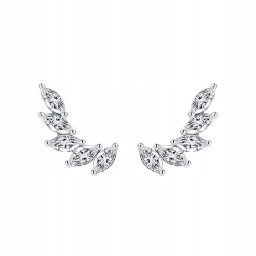 Fraise kolczyki Skrzydełka srebro 925 z cyrkoniami