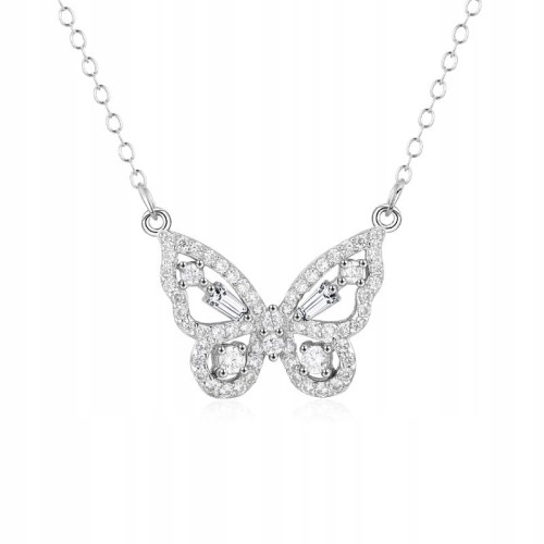 Fraise naszyjnik S925 motylek z cyrkoniami